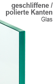 Glasplatte Glasscheibe 4mm Ersatzglas Echtglas Glasboden Glas Kante Poliert