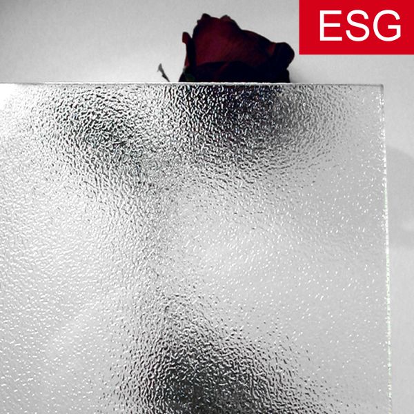 Kühlschrank-Glasplatte, Ornamentglas "504" als ESG - Sicherheitsglas, klar   