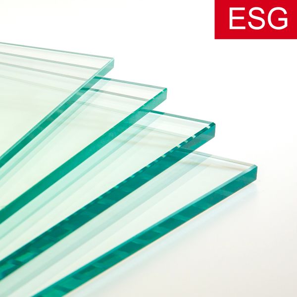 Normales klares Glas als ESG - Sicherheitsglas, Stärke 12 und 15 mm   